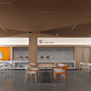 现代员工食堂3D模型下载